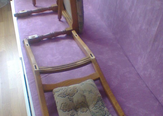 Oprava židle z masivu