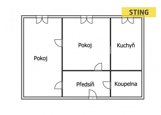 Kompletní rekonstrukce bytu - stav před realizací