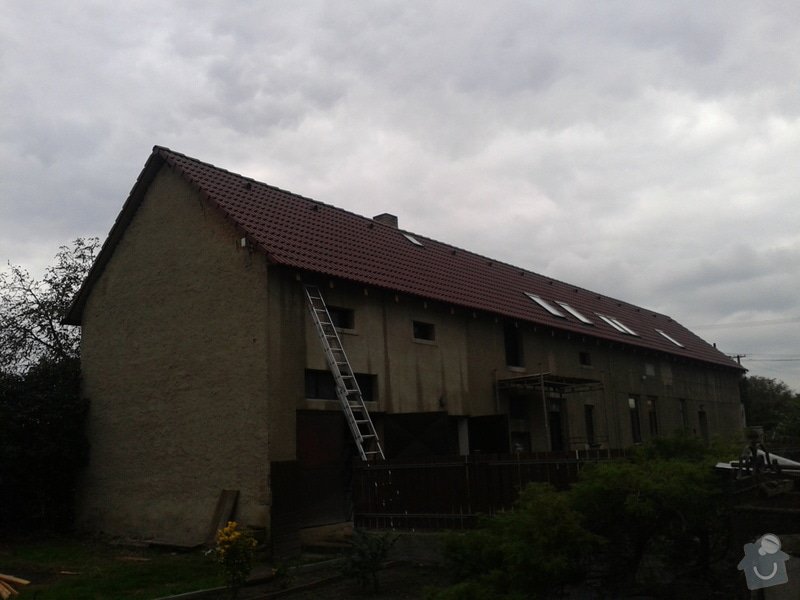 Rekonstrukce taškové střechy za plechovou: 002