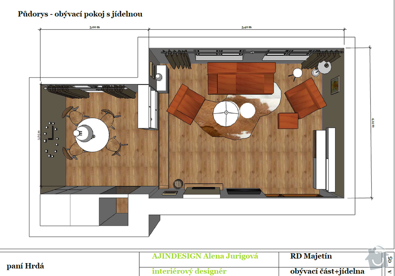 Návrh obývacího pokoje: Hrda12