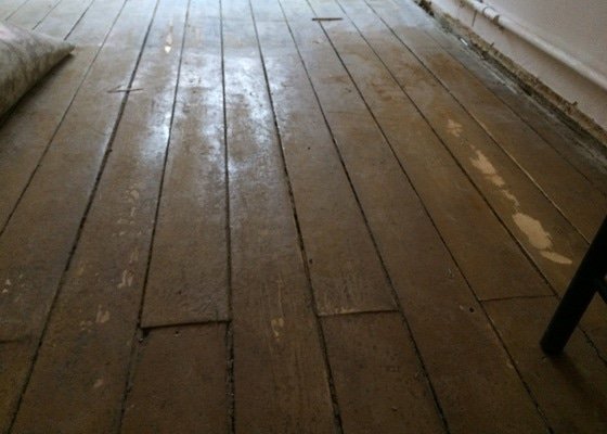 Renovace dřevěné podlahy (16 m2)