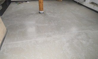 Litá betonová podlaha CEMFLOW CF30, rekonstrukce RD.