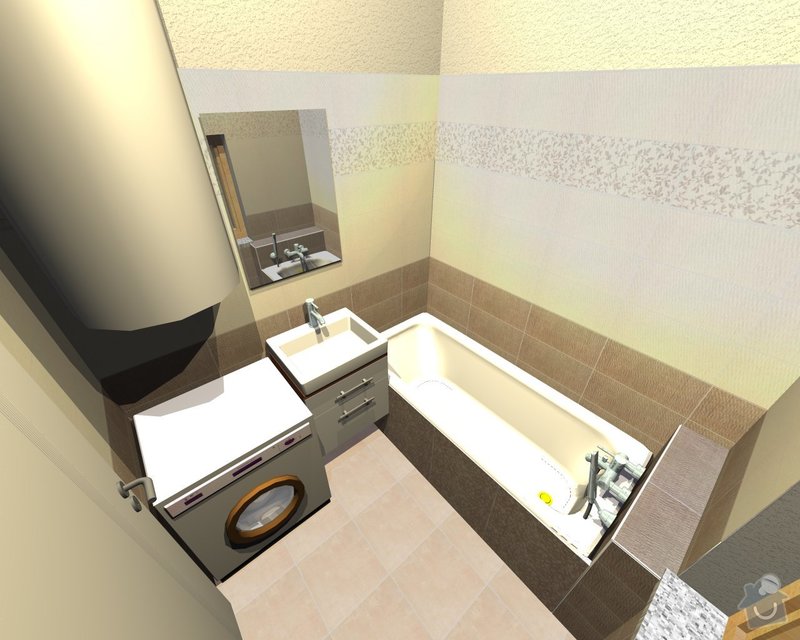 Rekonstrukce koupelny: Klaudy2