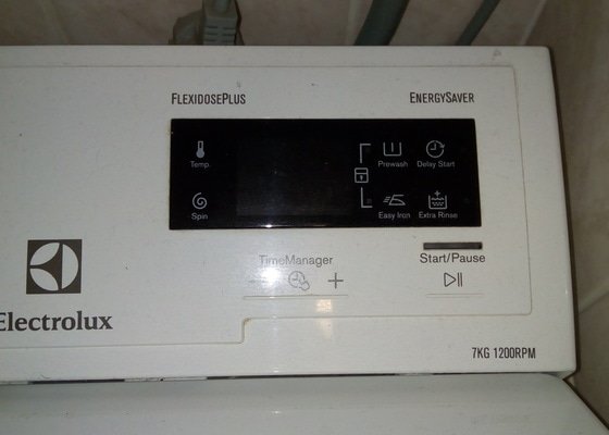Oprava pračky Electrolux EWT1276EOW - stav před realizací