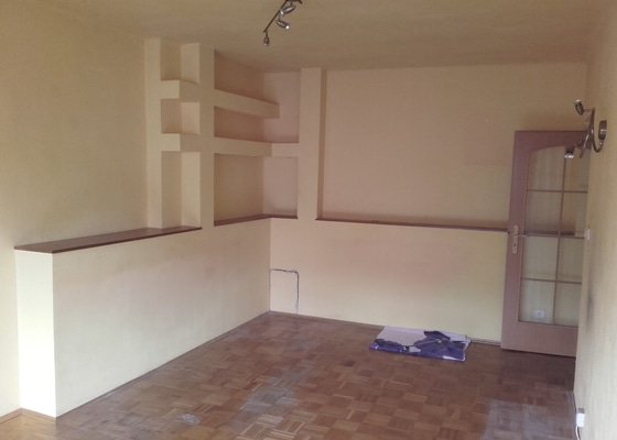 Renovace parket - obývací pokoj cca 20 m2 - stav před realizací