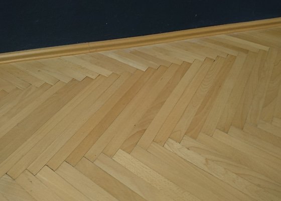 Oprava dřevěné podlahy, pokládka PVC - stav před realizací