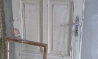 Repase dveří, staré dřevěné - stav před realizací
