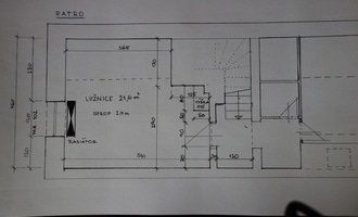 Topenářské práce na chalupě na Soběslavsku - stav před realizací