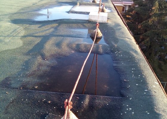 Oprava rovné asfaltové střechy