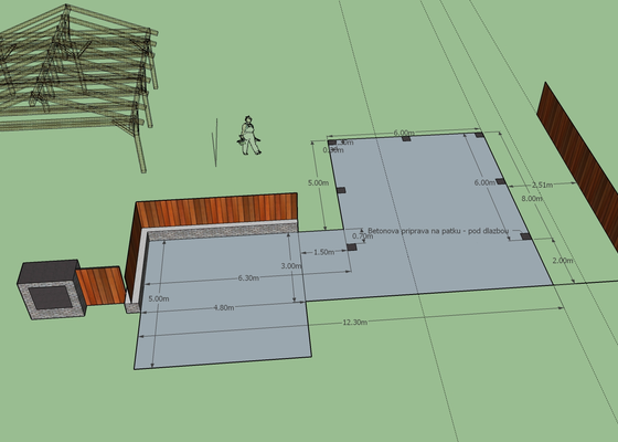 Pokládka zámkové dlažby - 80 m2