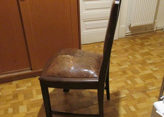 Oprava 6 ks židlí - jídelna zn. Gerstl z počátku 20.století