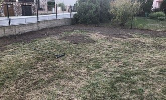 Založení nového trávníku vč. úpravy terénu - stav před realizací