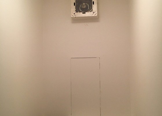 Instalace-oprava noveho ventilatoru na WC