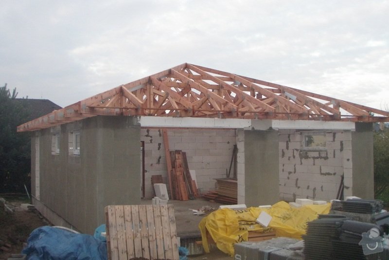 Pokládka střechy 150 m2: Vazniky-pohled_1