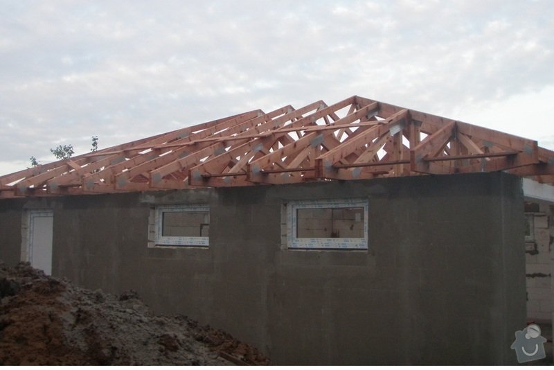 Pokládka střechy 150 m2: Vazniky-pohled_2