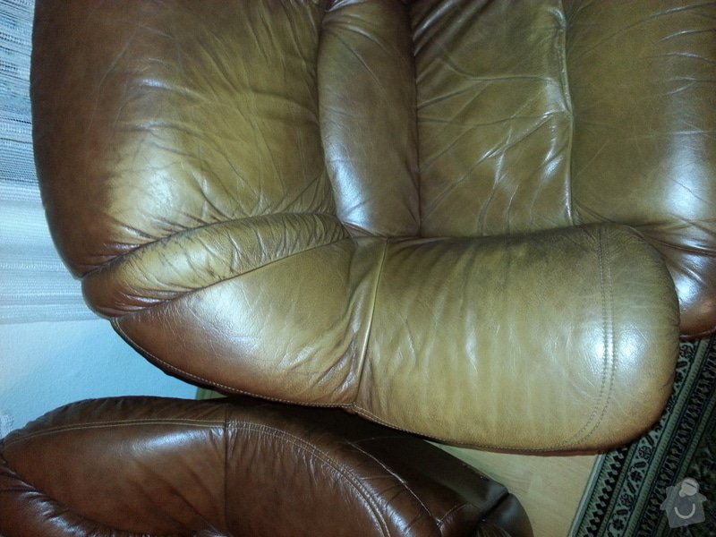 Kožená sedačka a křesla - renovace barvy: 20121104_202506