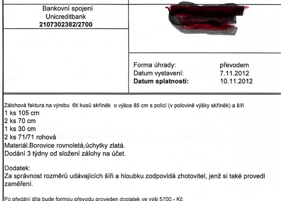 Objednávka skříní - Martin Podešva truhlářství