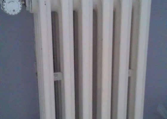 Topenarske prace: posunuti a vymena radiatoru