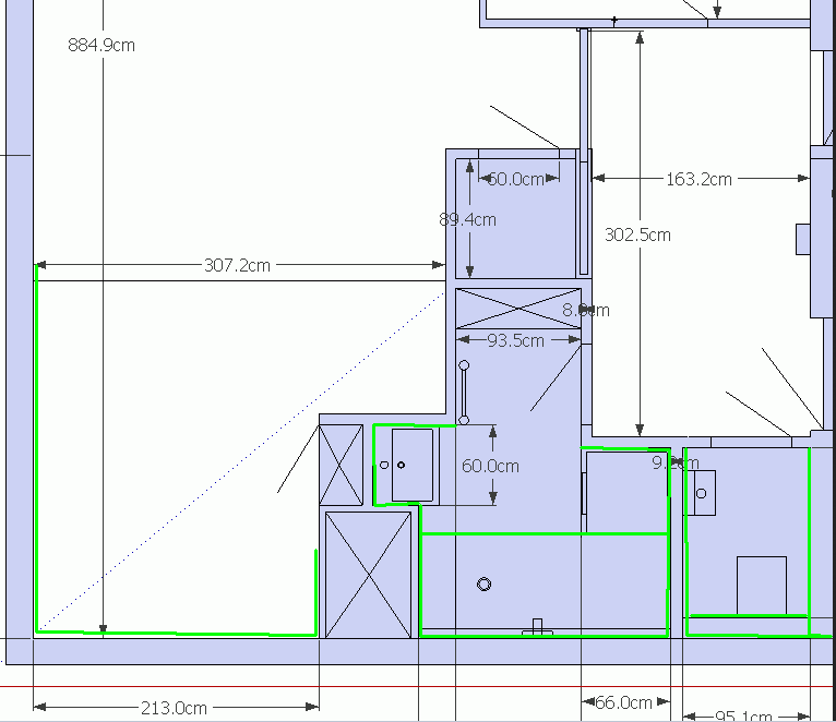 Obklad+dlažba wc a koupelna + dlažba v předsíni: janovska_obklady_wc_koupelna_za_linkou