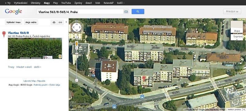 Zateplení panelového domu (131 byt. jednotek): Vlastina_563_8-565_4_Praha_-_Mapy_Google.htm_20130301133317