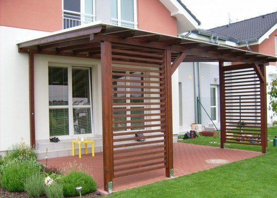 Pergola ke zdi - stav před realizací