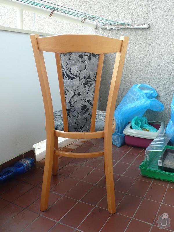 Přečalounění jídelních židlí.: P1040145u