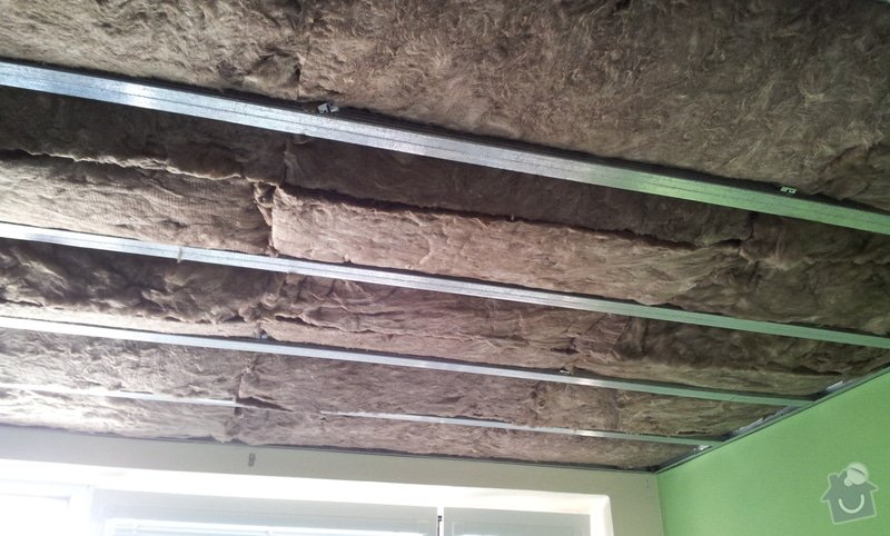 Odhlučnenie stropov v tehlovom byte Čelákovice: 20130304_115843