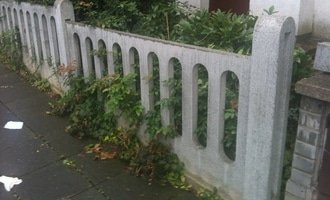 Replika plotu - teraso - stav před realizací