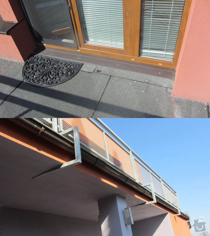Rekonstrukce ploché střechy - terasy: vstup_kotveni