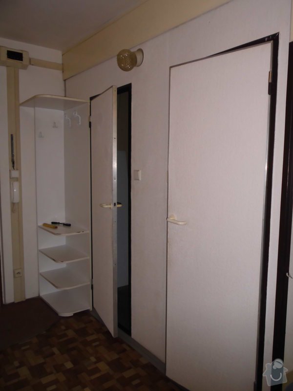 Předělání koupelny a WC z jádra v panelovém bytě: Chodba