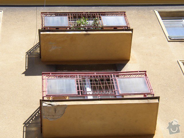 Stavební práce - oprava balkonů: P8150486
