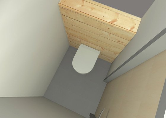 Rekonstrukce wc, koupelny a chodby - stav před realizací