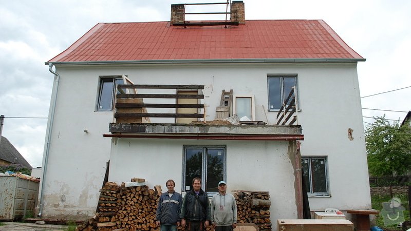 Rekontrukce okapového systému + prodloužení stěchy - VIDEO: cernys_2013_1775