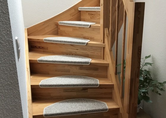 Oprava vrzajicích dřevěných schodů - Plzeň - stav před realizací