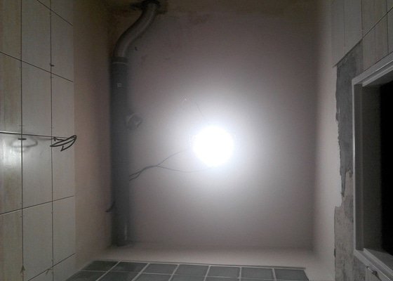 Sádrokartonový podhled koupelna 4 m²