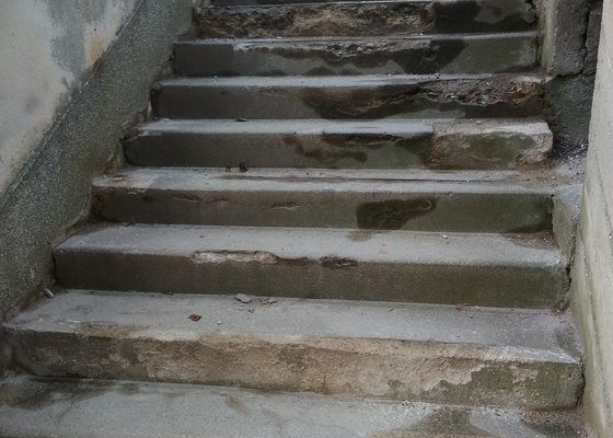 Oprava schodů - stav před realizací