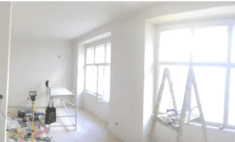 Malování bytu po rekonstrukci - stav před realizací