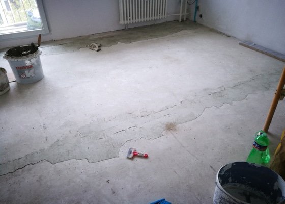Nivelace podlah v panelovém bytě