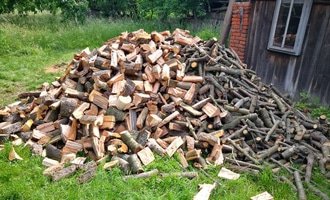 Řezání/štípání dřeva