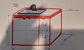 Výroba tří skříní do koupelny - stav před realizací