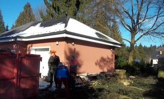 Atypický krov - na přístavbě garáže