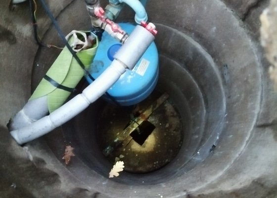 Vyčištění studně + renovace čerpacího systému - stav před realizací