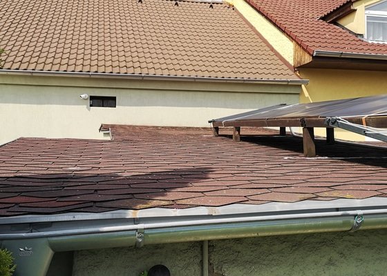 Střecha dílna +garáž sklon pouze 5°
