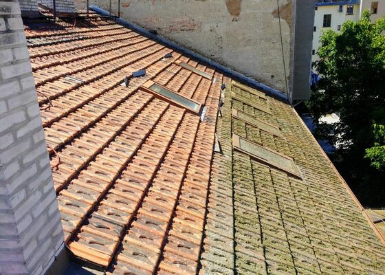 Mytí střechy od mechu - WAP a impregnace