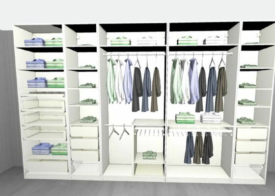 Montáž IKEA šatních skříní