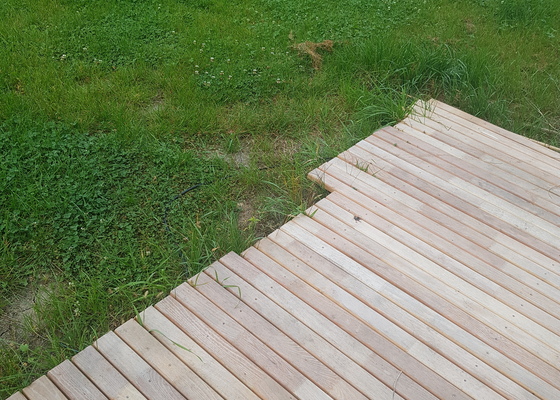 Dokončení dřevěné terasy