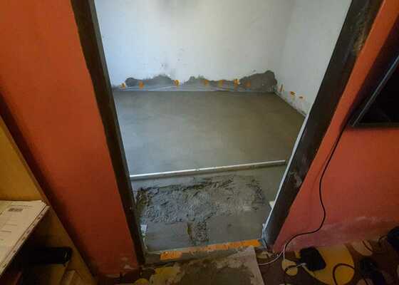 Rekonstrukce podlahy 1 pokoj 16m2