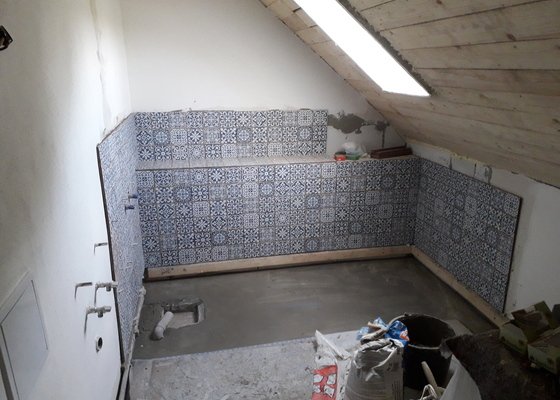 Rekonstrukce podkrovní koupelny