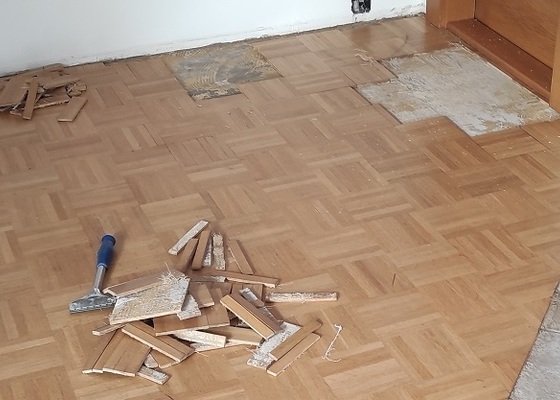 Oprava dřevěné podlahy cca 32m2