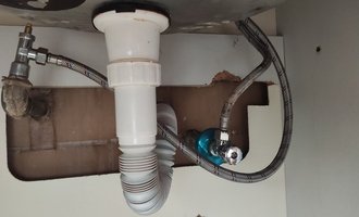 Výměna sifonů a ventilů vody - stav před realizací